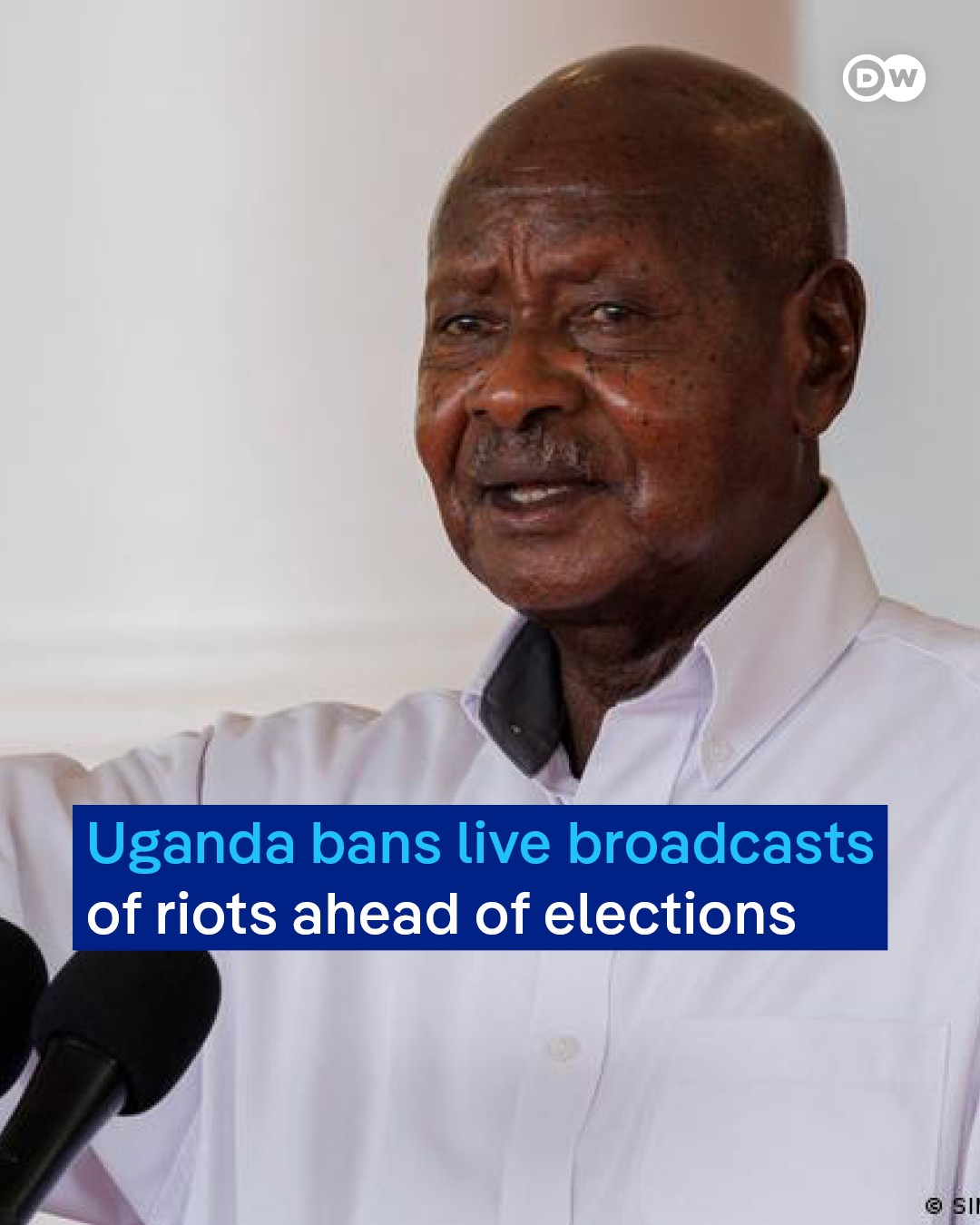 Museveni bans Live broadcas